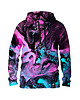 bluza z kapturem damska Damska Bluza z kapturem DR.CROW Neon Marble
