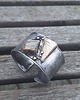 bransoletki wire wrapping Krzemień pasiasty - bransoletka regulowana