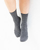skarpetki damskie NORKI - Skarpetki Grafitowe Prążkowane Wełniane Całoroczne 35 - 37