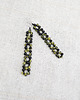 kolczyki szklane 7045 Długie kolczyki szkło crackle