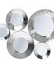 lustra stojące i wiszące Dizajnerskie lustro Circoli Cinque Silver 62cm