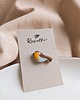 przypinki Leśny pin przypinka z ptaszkiem, ptaszek rudzik, biżuteria w stylu japandi
