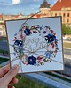 zaproszenia i kartki na ślub Stylowa kartka ślubna z kopertą Wedding Day
