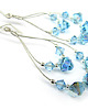 kolczyki szklane Kolczyki kryształ Swarovski Millennium in Aquamarine