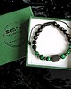 biżuteria męska OCHRONA, MIŁOŚĆ, ODWAGA - malachit, turmalin, onyks - bransoletka regulowana