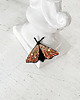 broszki Broszka ĆMA 13 ręcznie haftowana przypinka owady motyle
