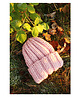 czapki damskie Czapka  beanie z wełną pudrowy róż