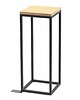 kwietniki Kwietnik Metalowy Drewno TAVOLO 60cm czarny loft