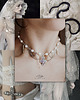 chokery Choker Conspersa z pereł z krzyżem liliowym, upcykling