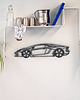 Ozdoby na ścianę Samochód Auto Lamborghini- geometryczna dekoracja na ścianę