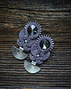 kolczyki soutache Szare kolczyki soutache