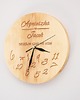 zegary Drewniany personalizowany zegar Numbers