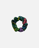gumki do włosów Scrunchie gumka frotka wąska - pawie pióra