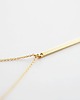 złote naszyjniki 16k Gold Plated Vertical Bar Necklace