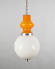 lampy wiszące Lampa wisząca, włoski design, lata 70, produkcja: Mazzega