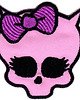 naszywki na ubrania Naszywka naprasowanka CZASZKA MONSTER HIGH termo haft 6,6 x 5,8cm
