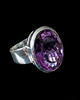 pierścionki srebrne Sułtański pierścień z ametystem