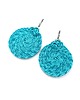 kolczyki soutache Kolczyki sutaszowe koła turkusowe nowoczesne codzienne Luna