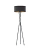 lampy podłogowe Czarna lampa podłogowa do salonu na 3 nogach PARYŻ VELUR