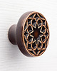 gałki do mebli Ceramiczna gałka do mebli, ciemnobrązowa, wz.1, ręcznie robiona