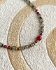 chokery Efektowny naszyjnik choker z labradorytów