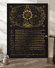 plakaty Kalendarz Faz Księżyca 2026 - Plakat Black 50x70cm