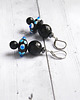 bransoletki z kamieni naturalnych S A L E : UNIKATOWE kolczyki : ufo : lampwork, onyks