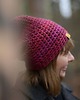 czapki damskie CRAZYCOLOR  czapka handmade fuksja