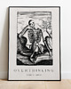 plakaty Plakat Vintage Retro OVERTHINKING