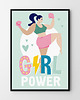 plakaty Girl Power - plakat mięta