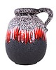 wazony Wazon ceramiczny Fat Lava, niemiecki design, lata 60, produkcja: West Germany