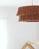lampy wiszące Boho Lampa Z Frędzlami Makrama Abażur Ze Sznurka