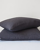 poduszki gładkie Lniana poszewka Classic CHARCOAL