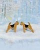 kolczyki ceramiczne Airedale terrier mini pieski- ceramiczne sztyfty