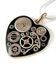 wisiory Wisior silver heart (Black)