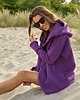 bluza z kapturem damska Peleryna do zadań specjalnych Purpurowa