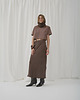 spódnice midi Spódnica Melody premium cacao midi