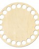 skrzynki, kufry i pudła Baza do Koszyka DNO Spód Torebki Drewniany do Makramy Koło Okrąg 10cm 6mm