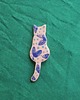broszki Broszka ceramiczna kot malowany w kropki