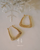 kolczyki pozłacane Kolczyki pozłacane Statement Hoops