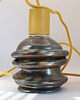 lampy wiszące Lampa wisząca ceramiczna Dzwonek czarno biała