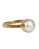 pierścionki złote Złoty pierścionek Graffio z perłą