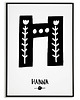 plakaty Plakat METRYCZKA LITERKA imię dziecka