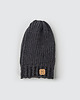 czapki damskie Czapka beanie z wełny merynosa handmade GRAFIT