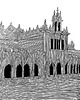 grafiki i ilustracje Kraków / rysunek 70x100 cm oryginał
