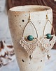 kolczyki soutache Kolczyki z z turkusem 'UDAYA'