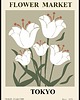 plakaty Plakat "Flower market Tokyo"