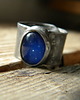 pierścionki srebrne Roman Ancient Ring ;) świetlisty kobalt