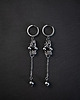 kolczyki - inne Kolczyki chainmaille długie * stal nierdzewna * cyber goth * y2k *