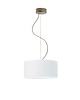 lampy wiszące Minimalistyczna lampa wisząca do sypialni z białym abażurem 30 cm HAJFA